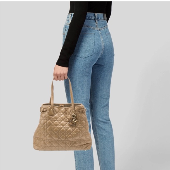 Christian Dior Small /Medium Cannage Panarea Tote - Picture 2 of 16